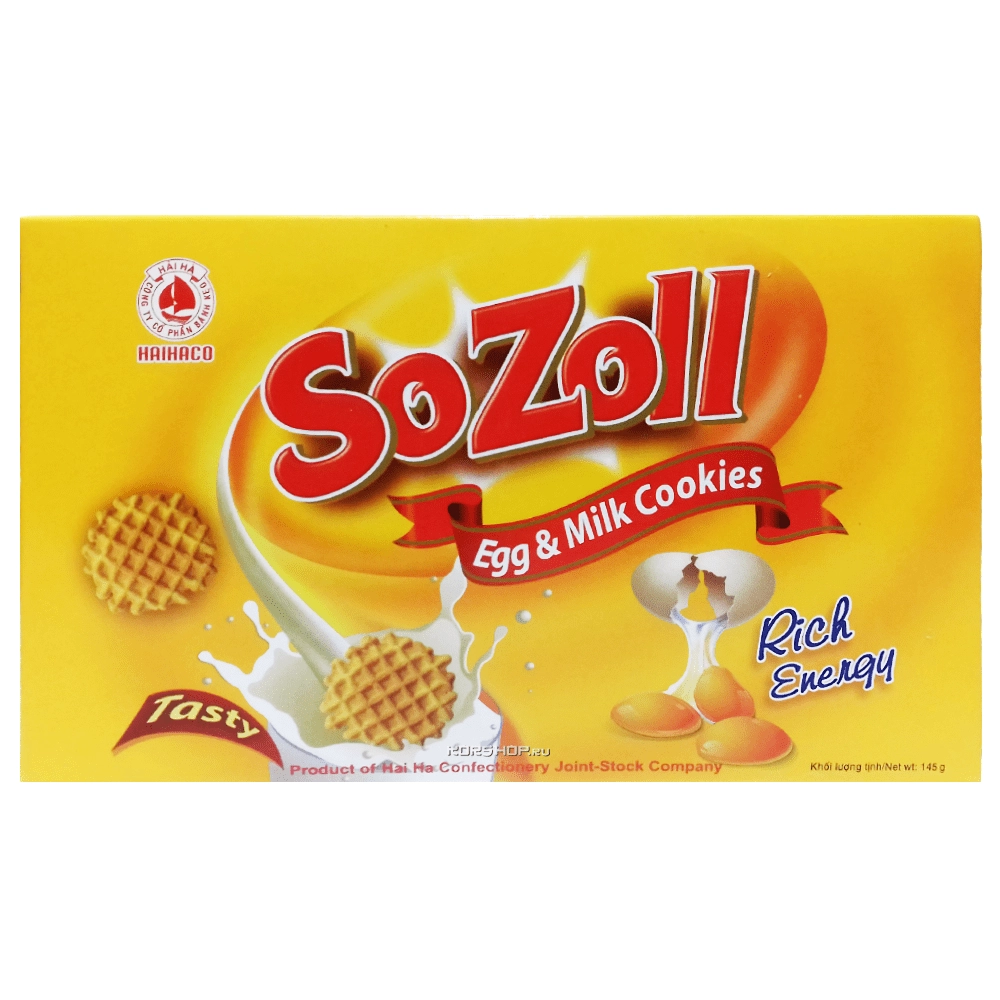Вафельное печенье Sozoll Haiha, Вьетнам, 145 г.