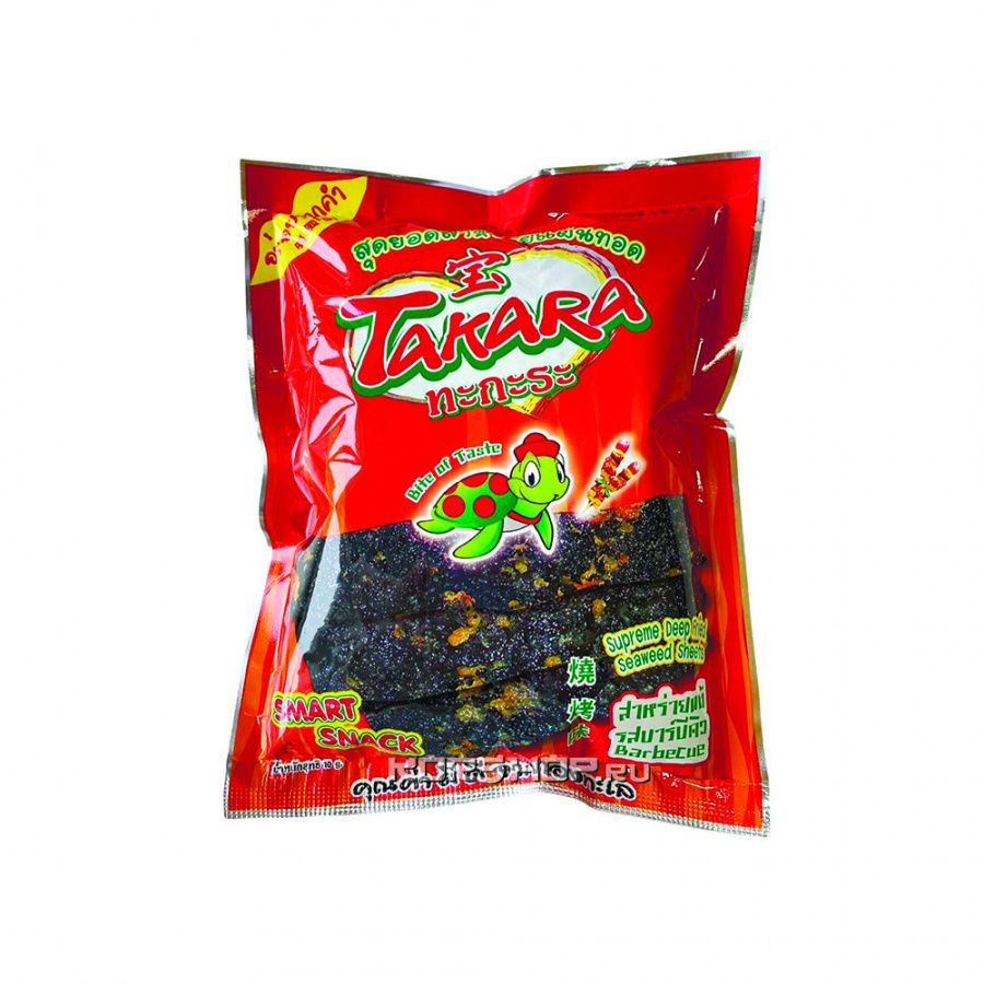 Морская капуста со вкусом барбекю Takara, Таиланд 10 г