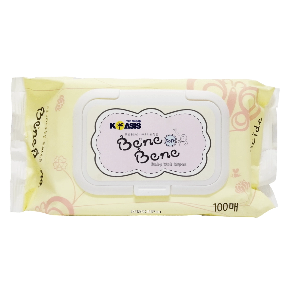 Влажные салфетки Bene Bene (100 шт.), Корея Влажные салфетки Bene Bene (100 шт.), Корея