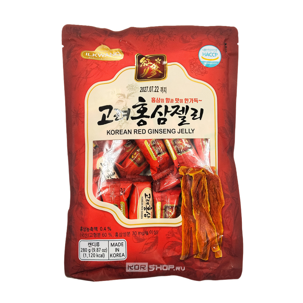 Конфеты с красным корейским женьшенем Хонсам Il Dong, Корея, 280 г