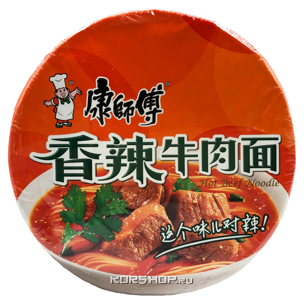 Лапша б/п Острая Говядина Kangshifu, Китай, 108 г Лапша б/п Острая Говядина Kangshifu, Китай, 108 г