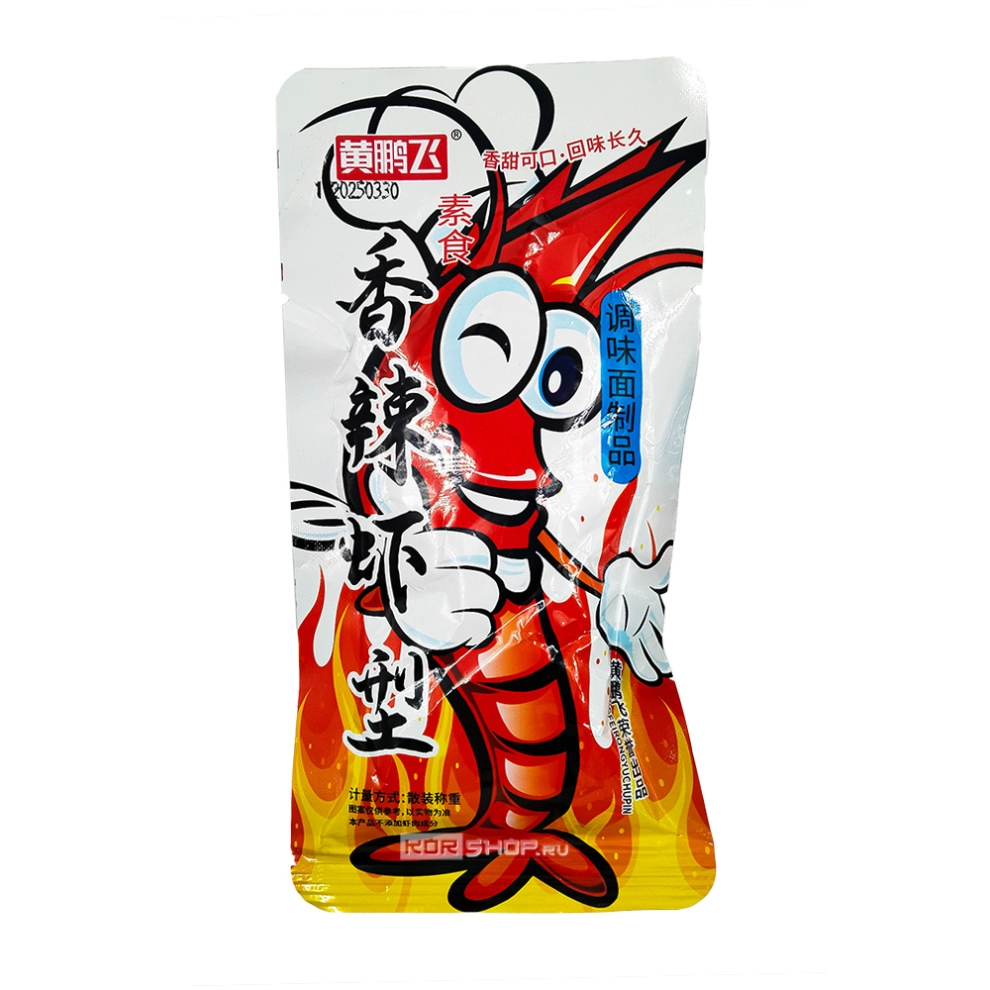Мучные снеки латяо со вкусом острых креветок Juang Pen Fei, Китай, 20 г