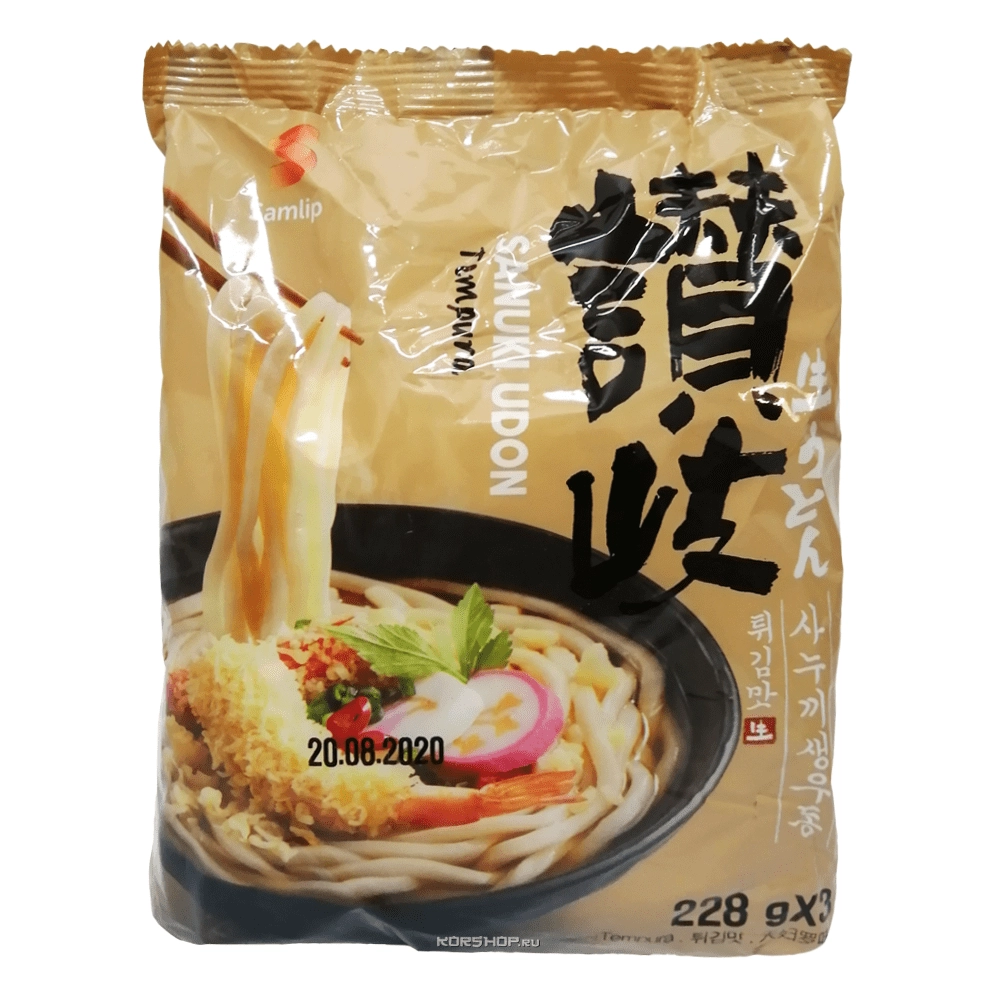 Лапша быстрого приготовления Удон Темпура Японский стиль Sanuki, Корея, 684 г