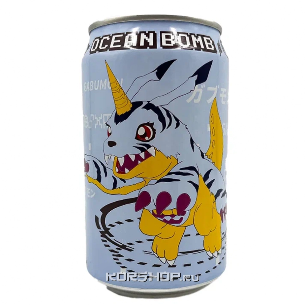 Лимонад газ. со вкусом черники Digimon Gabumon Ocean Bomb, Тайвань, 330 мл Лимонад газ. со вкусом черники Digimon Gabumon Ocean Bomb, Тайвань, 330 мл