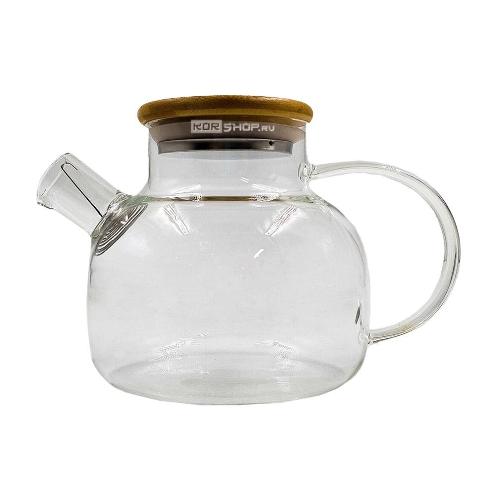 Чайник «Бочонок» из жаропрочного стекла, 500 мл