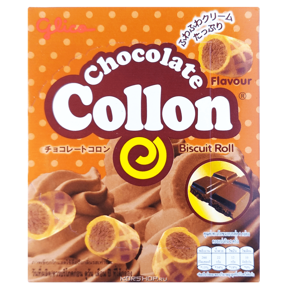 Печенье с шоколадной начинкой Collon Glico, Таиланд, 54 г