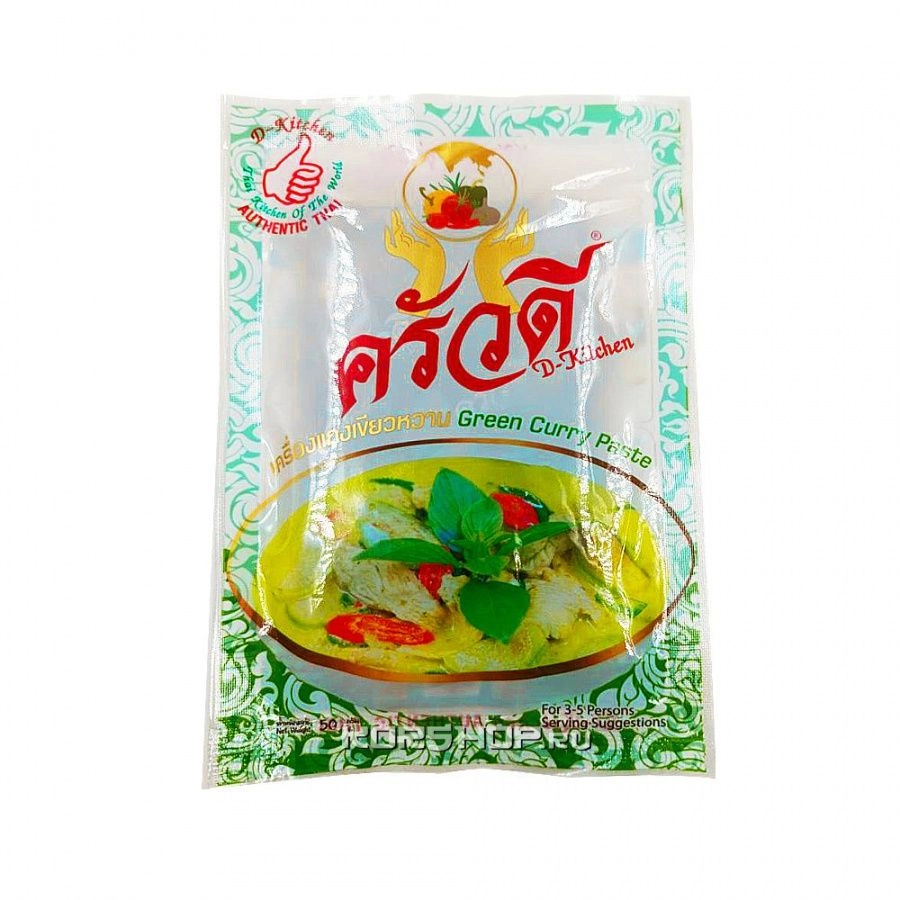 Паста карри зеленая D-Kitchen, Таиланд 50 г.