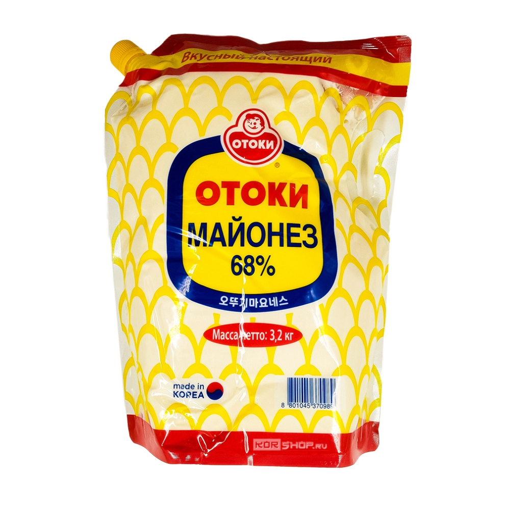 Майонез густой на яичных желтках 68% Отоки Ottogi Golden (Корея), 3,2 кг