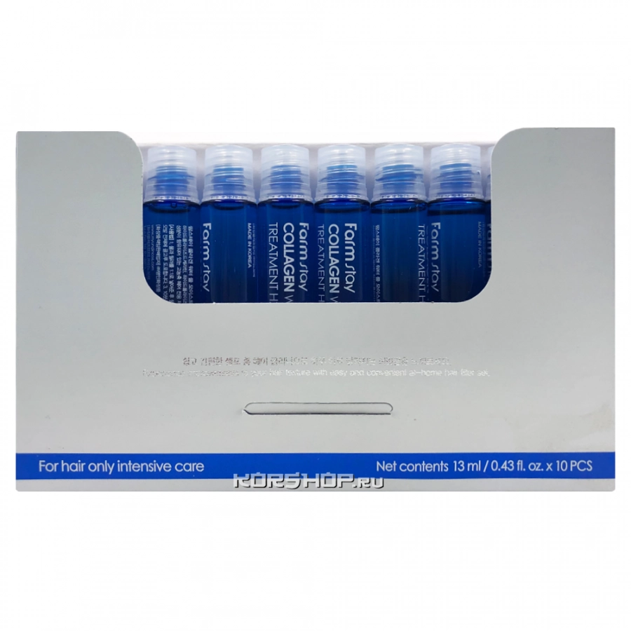 Увлажняющий филлер для волос с коллагеном Collagen Water Full Moist Treatment Hair Filler FarmStay, Корея, 13 мл