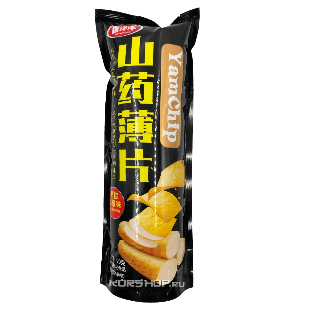Чипсы со вкусом говядины с перцем Yamchip, Китай, 90 г