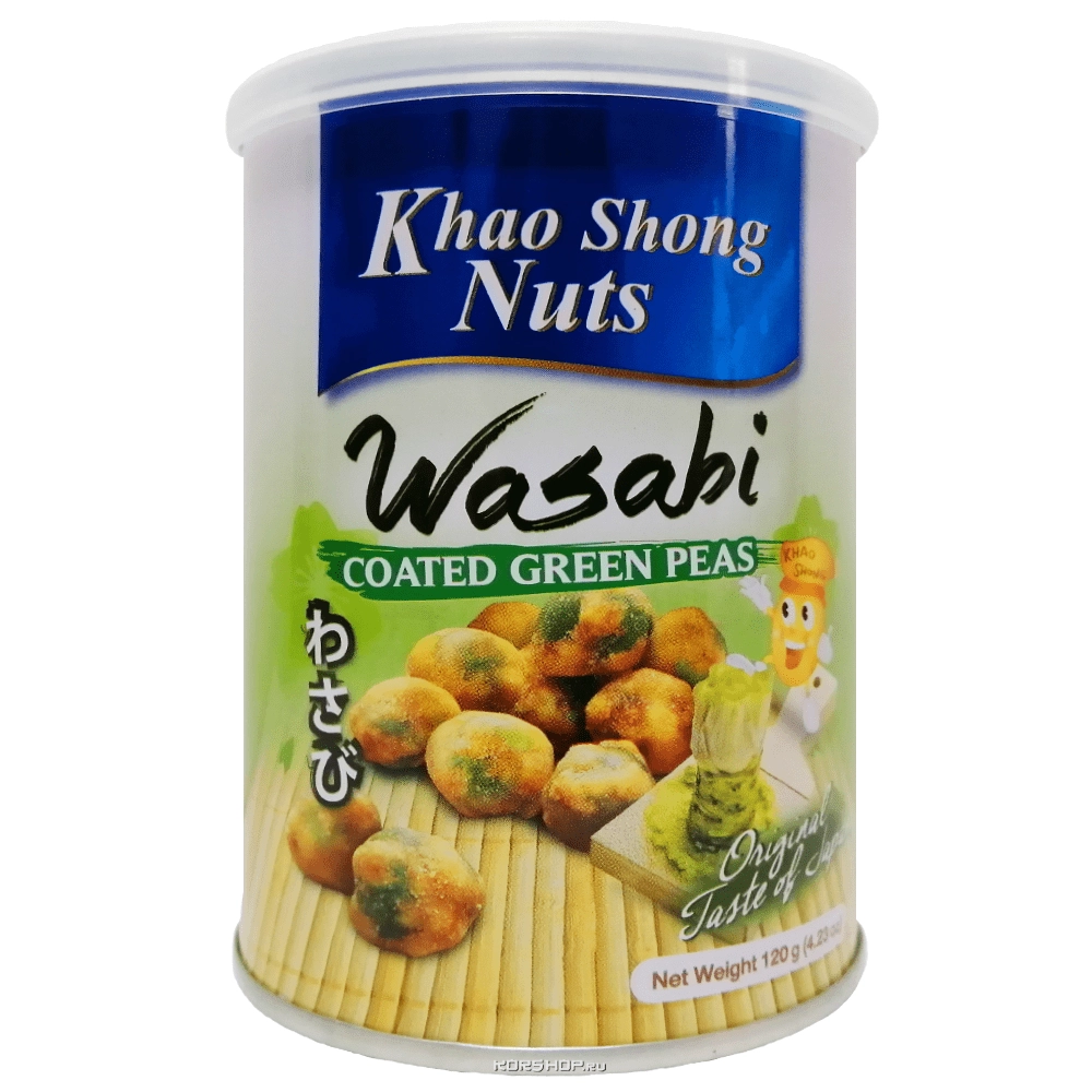 Зелёный горошек с васаби Khao Shong, Таиланд, 120 г