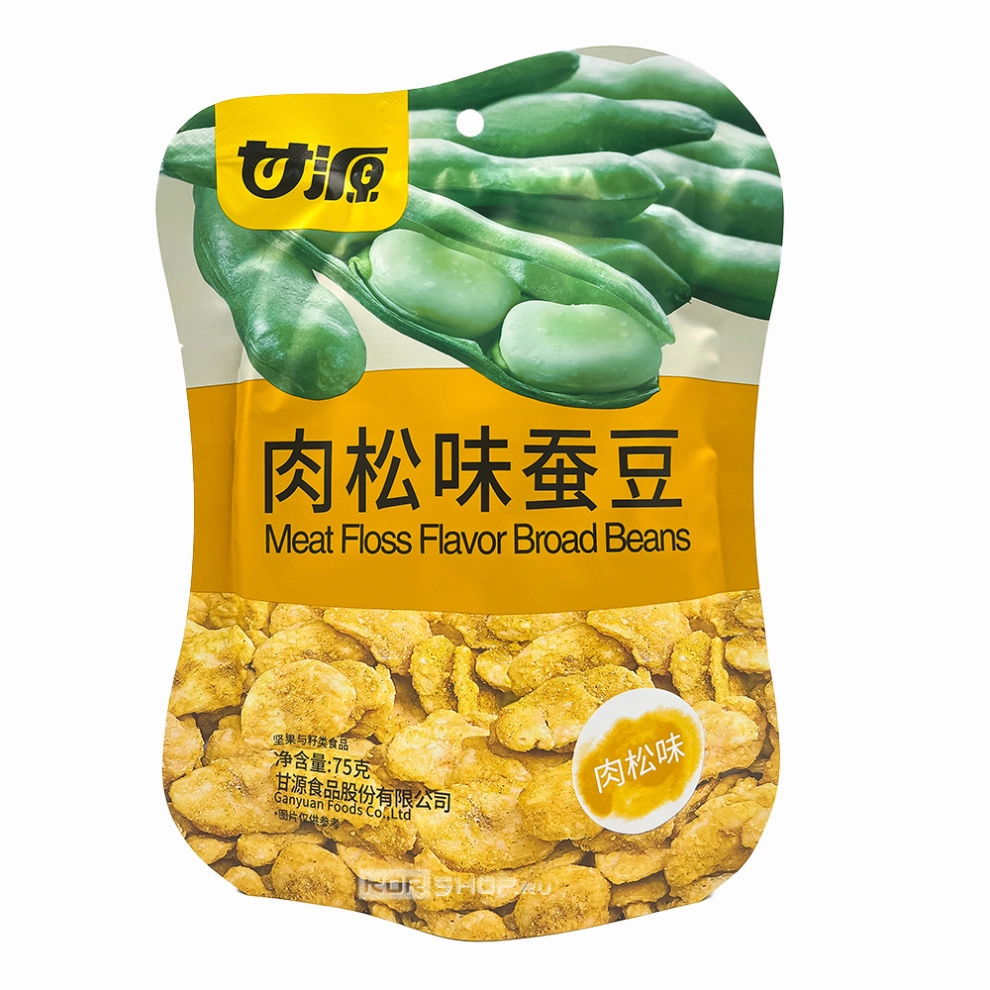 Бобовые снеки со вкусом мяса Ganyuan, Китай, 75 г