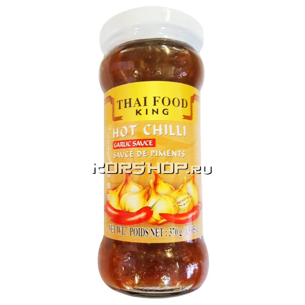 Чили соус с чесноком Thai Food King, Таиланд, 370 г...