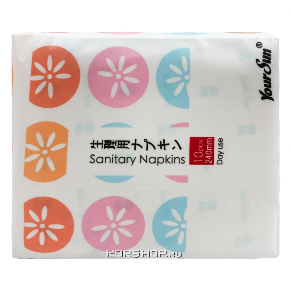 Женские гигиенические прокладки с крылышками YourSun Normal (240 мм), Китай, 10 шт. Женские гигиенические прокладки с крылышками YourSun Normal (240 мм), Китай, 10 шт.