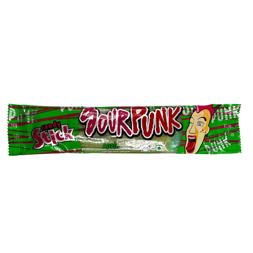 Жевательный мармелад кислый со вкусом яблока Sour Punk Stick, Таиланд, 40 г