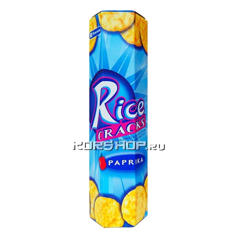 Рисовые крекеры Rice cracks Паприка, Таиланд, 75 г...