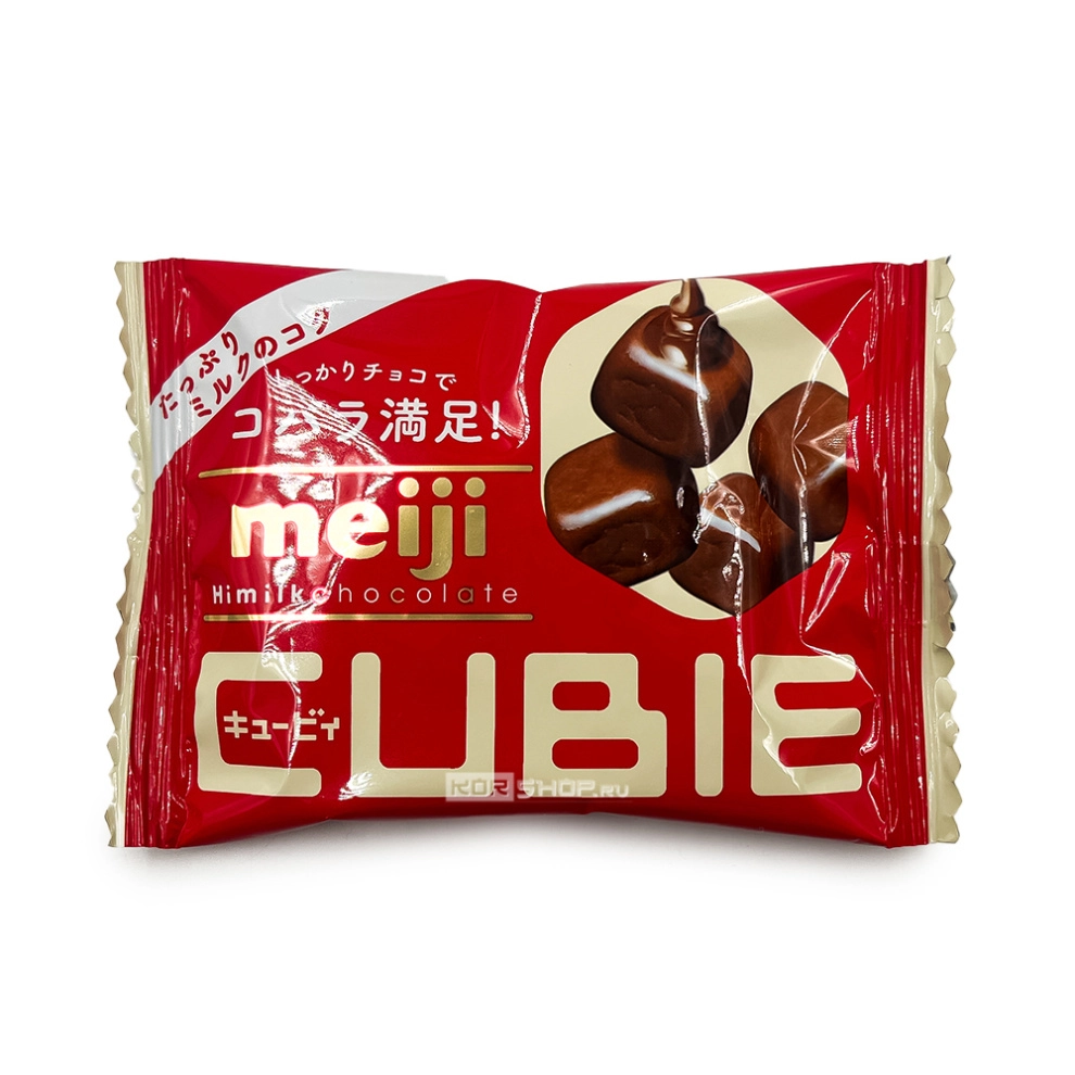 Шоколад насыщенно-молочный Cubie HiMilk Meiji, Япония, 42 г