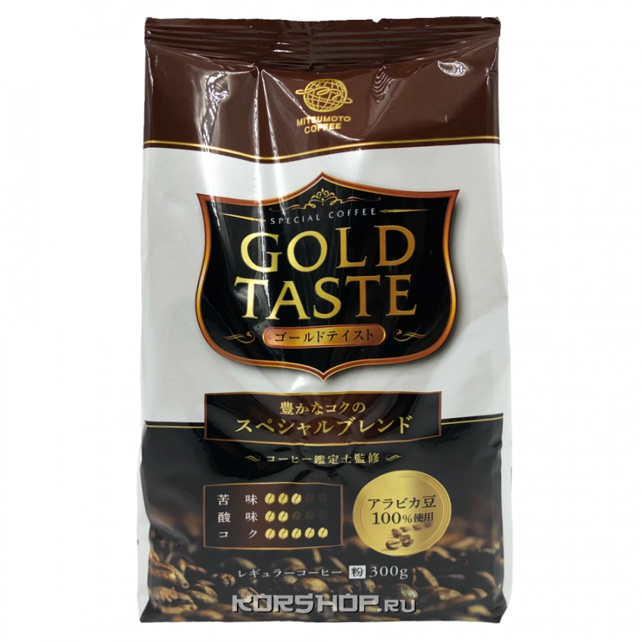 Молотый кофе Спешиал Gold Taste Mitsumoto Coffee, Япония. 300 г Молотый кофе Спешиал Gold Taste Mitsumoto Coffee, Япония. 300 г
