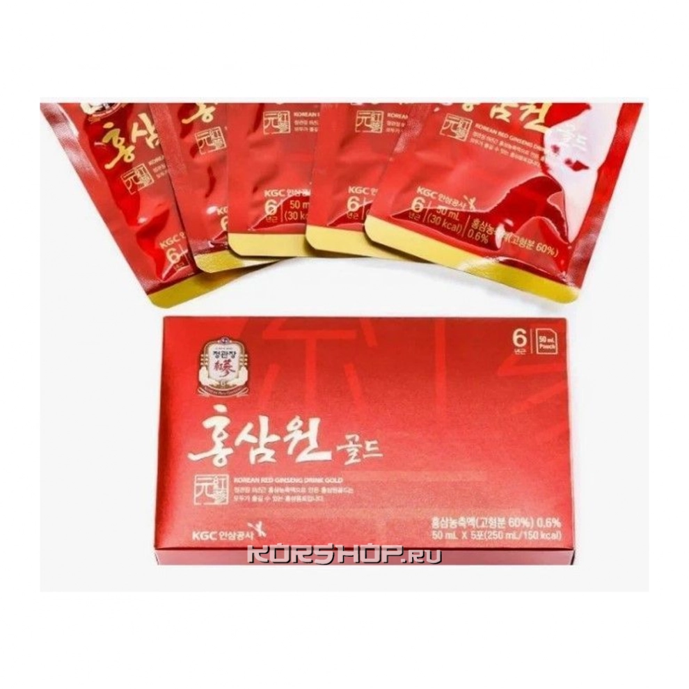 Негазированный б/а напиток с экстрактом красного корейского женьшеня Hong Sam Won, Корея, 5*50 мл Негазированный б/а напиток с экстрактом красного корейского женьшеня Hong Sam Won, Корея, 5*50 мл