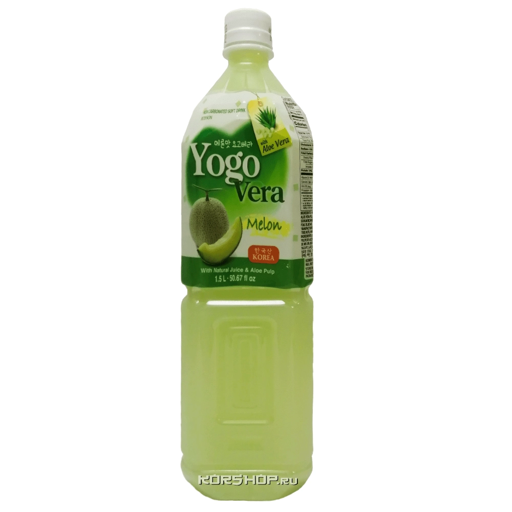 Напиток с соком алоэ со вкусом дыни YogoVera, Корея, 1,5 л Напиток с соком алоэ со вкусом дыни YogoVera, Корея, 1,5 л
