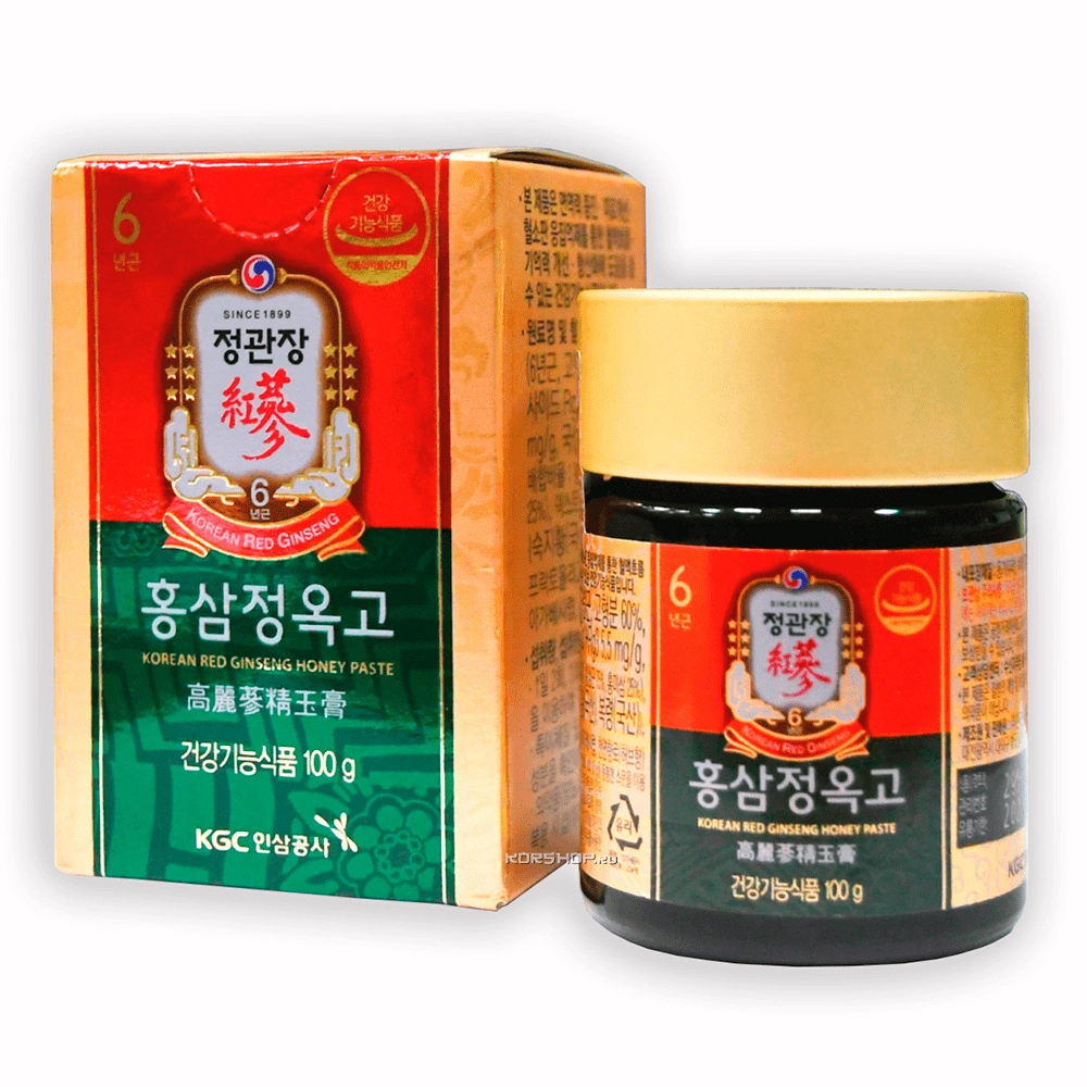 Медовая паста с экстрактом 6-летнего красного корейского женьшеня, Корея, 100 г Медовая паста с экстрактом 6-летнего красного корейского женьшеня, Корея, 100 г