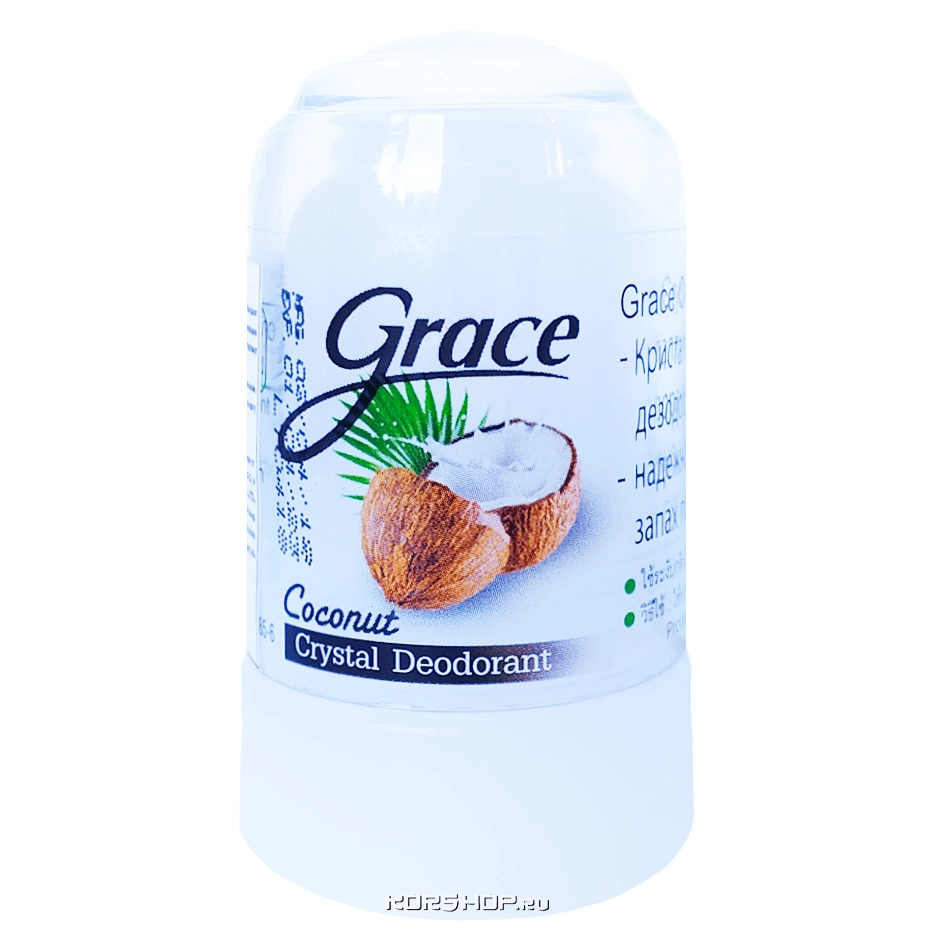 Дезодорант-кристалл кокосовый Grace, Таиланд, 70 г Дезодорант-кристалл кокосовый Grace, Таиланд, 70 г