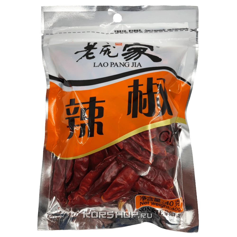 Сушеный перец чили Laopangjia, Китай, 40 г