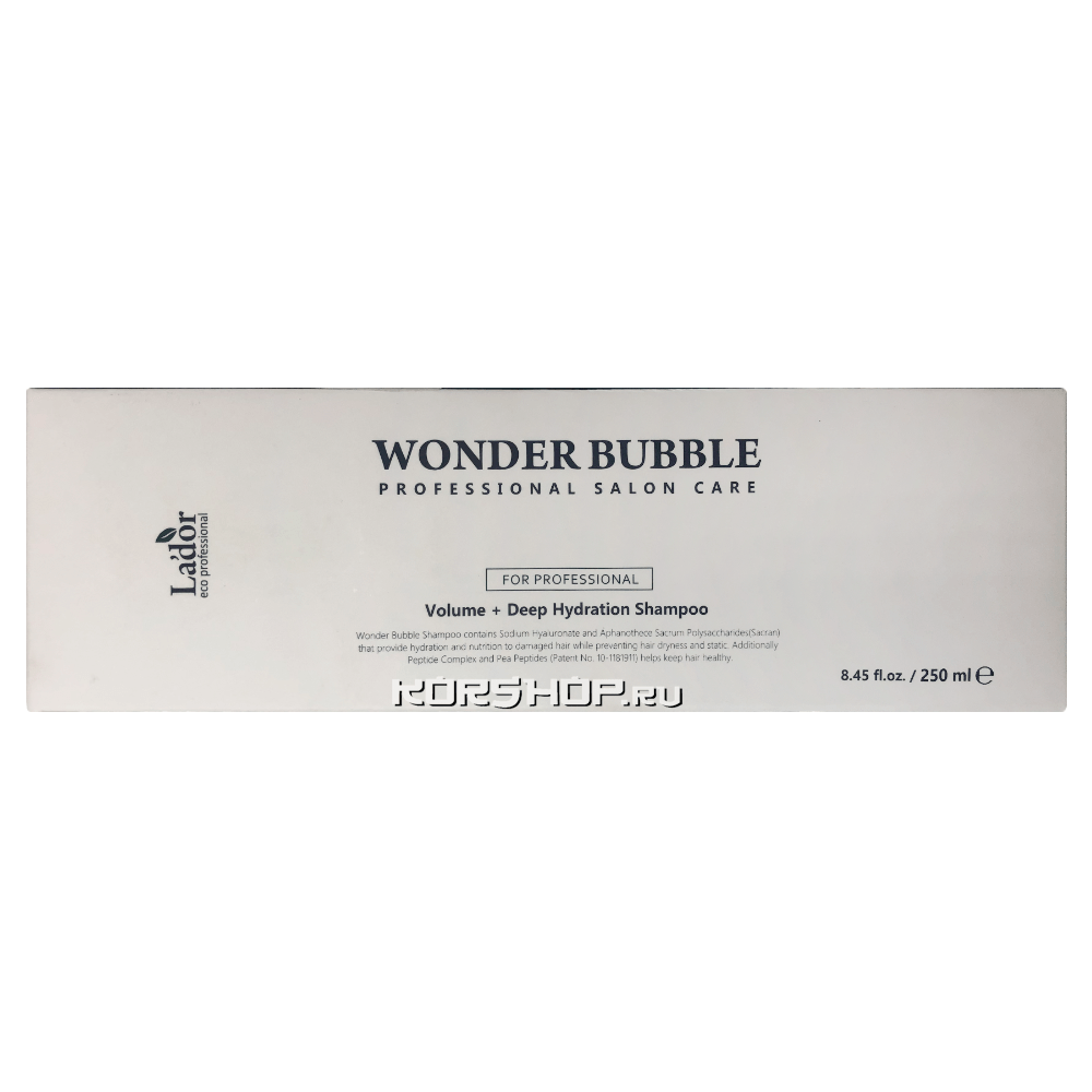 Увлажняющий шампунь для объёма волос Wonder Bubble Lador, Корея, 250 мл