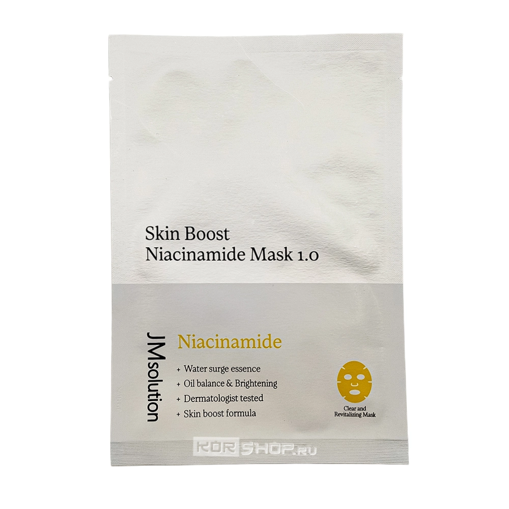 Отбеливающая тканевая маска с ниацинамидом (Skin Boost Niacinamide Mask 1.0) JMsolution, Корея, 30 мл Отбеливающая тканевая маска с ниацинамидом (Skin Boost Niacinamide Mask 1.0) JMsolution, Корея, 30 мл