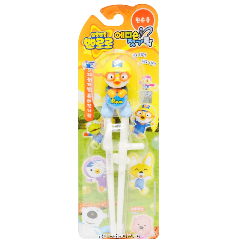Детские палочки для левшей Pororo (с фигуркой), Корея