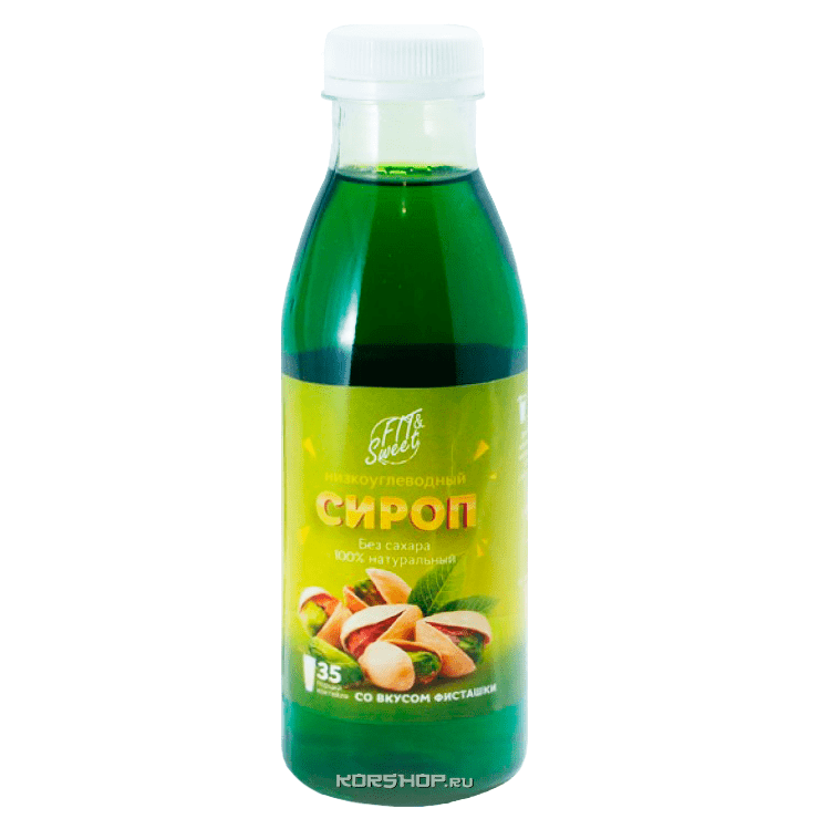 Низкокалорийный сироп со вкусом фисташек Fit and Sweet, 525 г