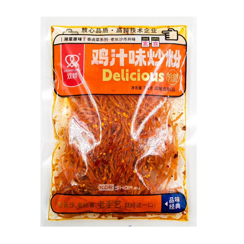 Снеки соевые лапша остро-пряная Delicious Shuangjiao, Китай, 102 г