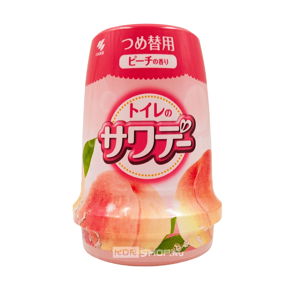 Освежитель воздуха для туалета «Персик» (Peach) Sawaday Kobayashi (запасной блок), Япония, 140 г Освежитель воздуха для туалета «Персик» (Peach) Sawaday Kobayashi (запасной блок), Япония, 140 г