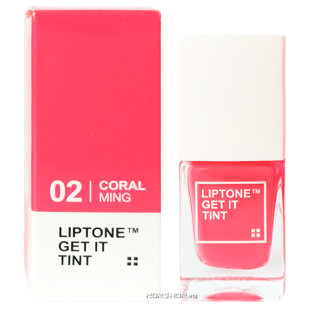 Тинт для губ Liptone Get It Tint Tony Moly (Coral Ming 02), Корея, 9,5 г