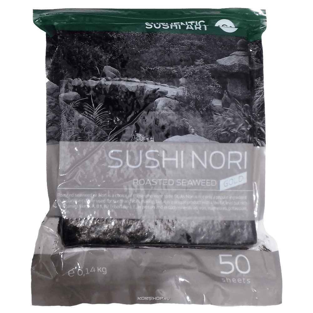Обжаренные водоросли нори для суши Gold Sushi Art (50 листов), 140 г