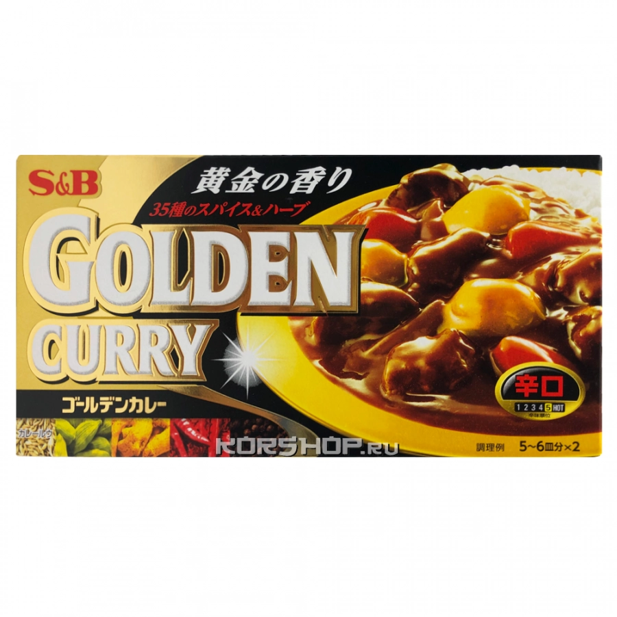 Голден Карри Микс (острый) S and B S&amp;B, Япония, 198 г