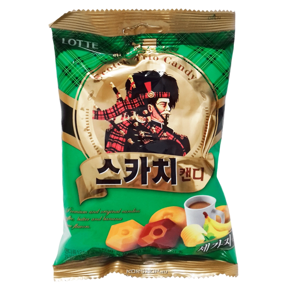 Леденцовая карамель (сливочная, банан, кофе) Trio Scotch Candy Lotte, Корея, 157 г Леденцовая карамель (сливочная, банан, кофе) Trio Scotch Candy Lotte, Корея, 157 г