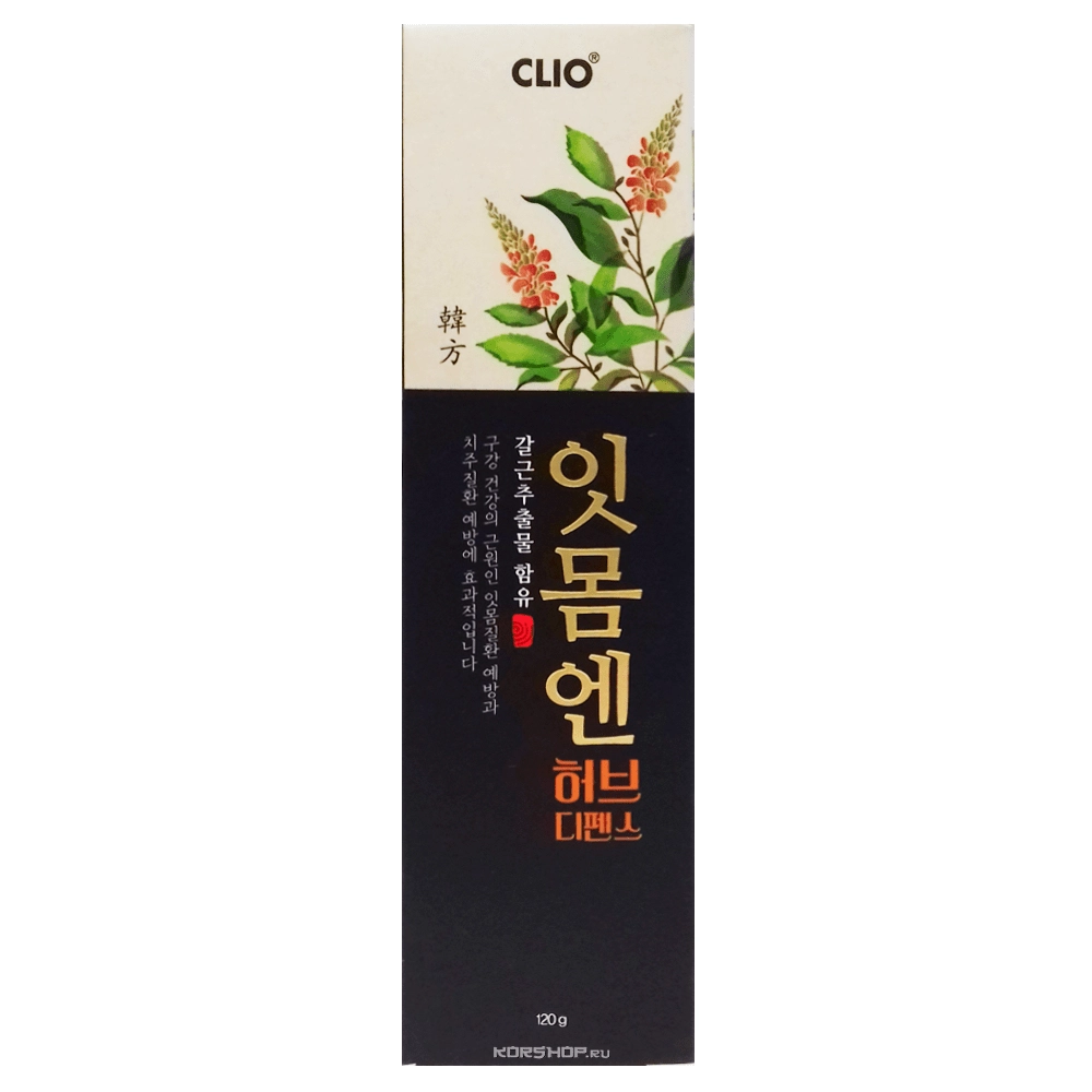 Зубная паста с экстрактом календулы для ухода за деснами Herb Defence ItMonEn Clio, Корея, 120 г