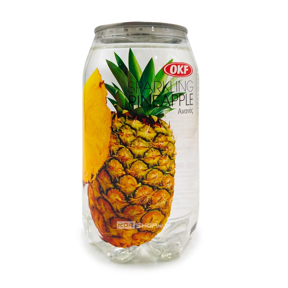 Напиток газированный со вкусом ананаса Sparkling Pineapple OKF, Корея, 350 мл