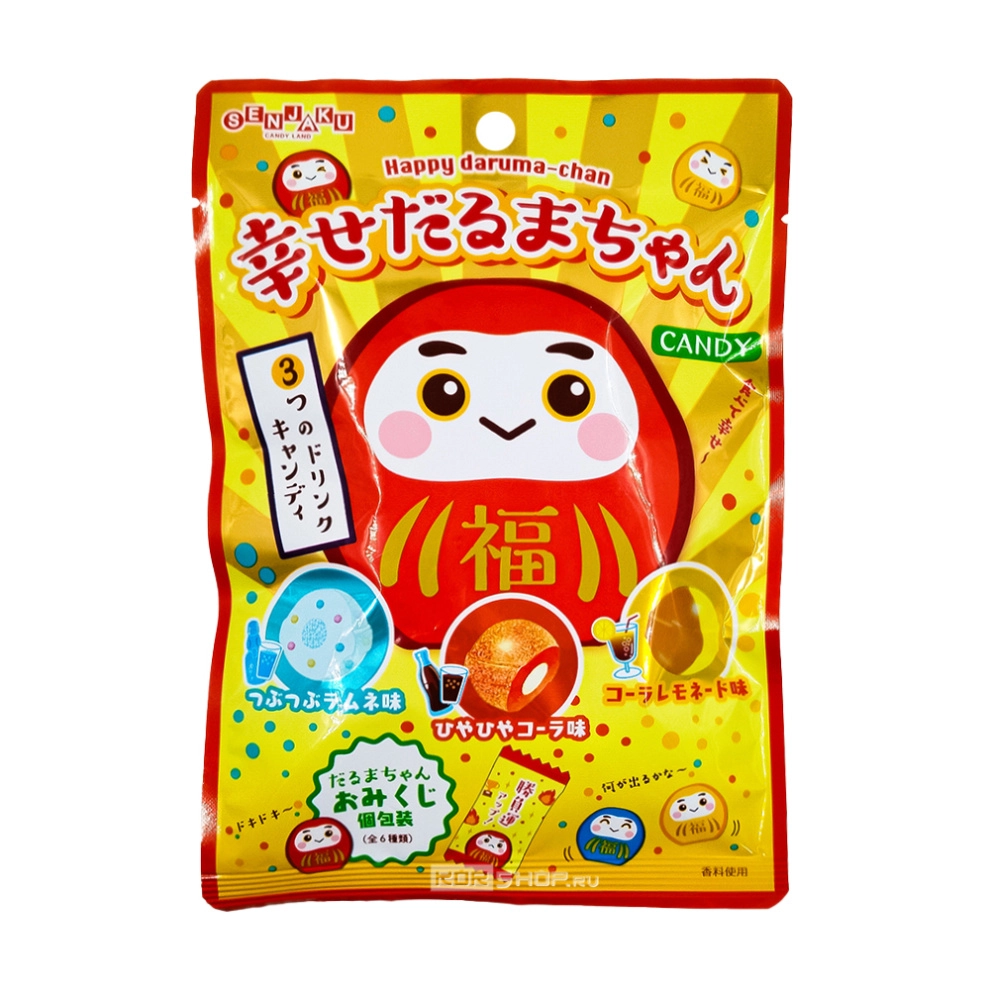 Карамель фруктовая Дарума Daruma Senjaku, Япония, 47 г