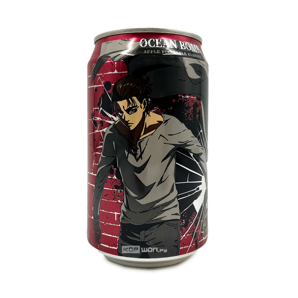 Лимонад со вкусом яблока и ананаса Атака Титанов Attack on Titan Ocean Bomb, Тайвань, 330 мл Лимонад со вкусом яблока и ананаса Атака Титанов Attack on Titan Ocean Bomb, Тайвань, 330 мл