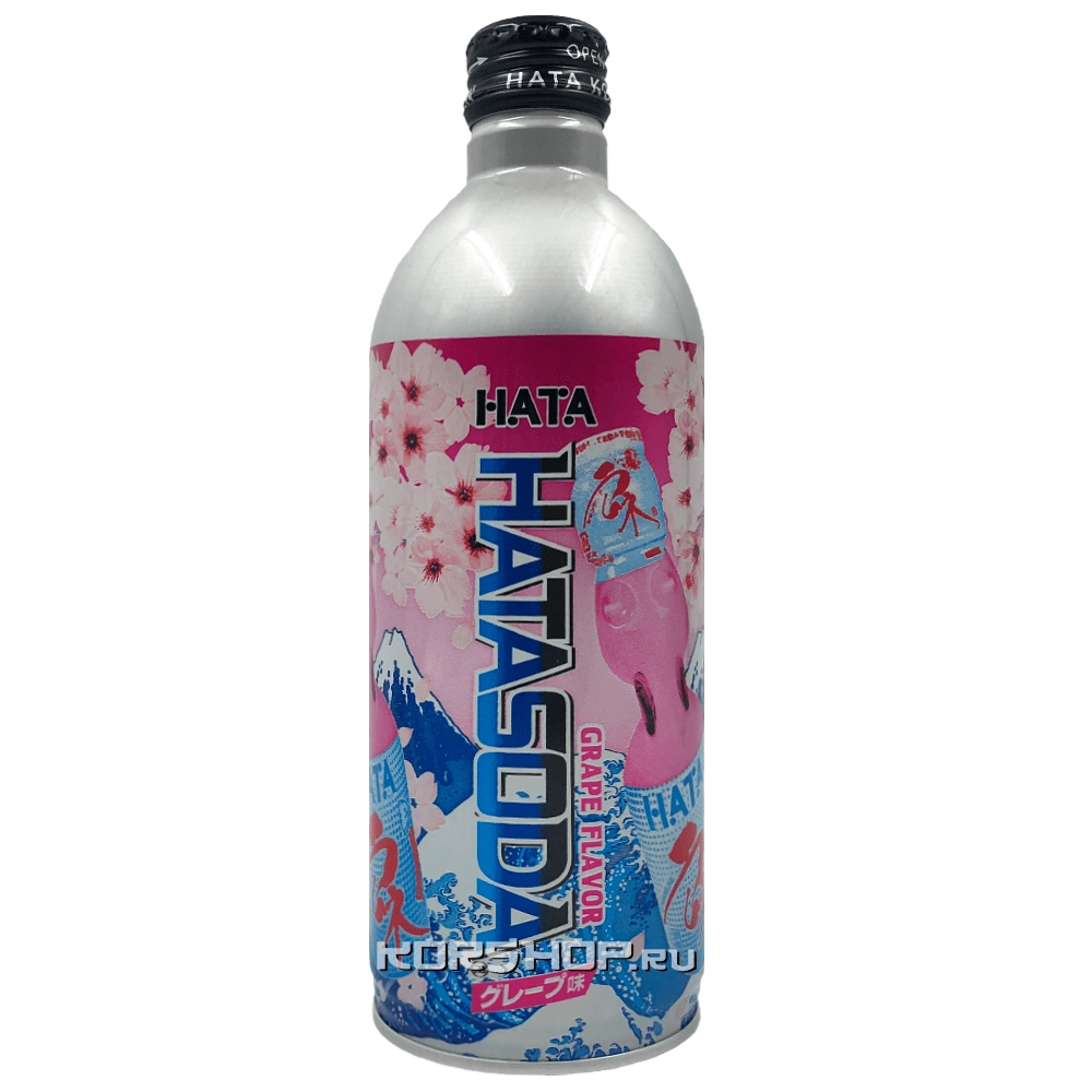 Газированный напиток со вкусом винограда Hata Soda, Япония, 500 мл