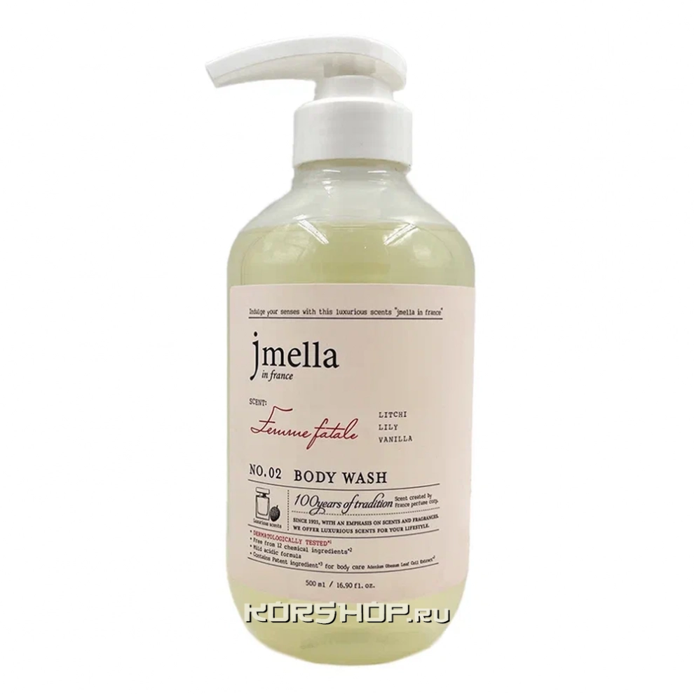 Гель для душа Femme Fatale Jmella In France, Корея, 500 мл Гель для душа Femme Fatale Jmella In France, Корея, 500 мл