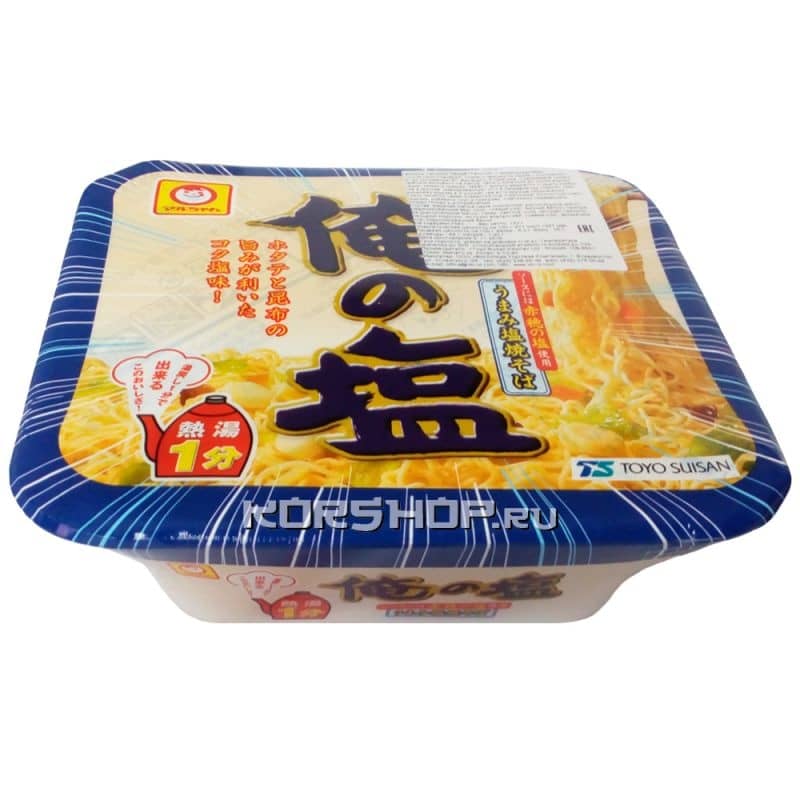 Лапша быстрого приготовления «Таносио» с морепродуктами (Yakisoba Tanoshio) в чашке, Япония, 122 г.,