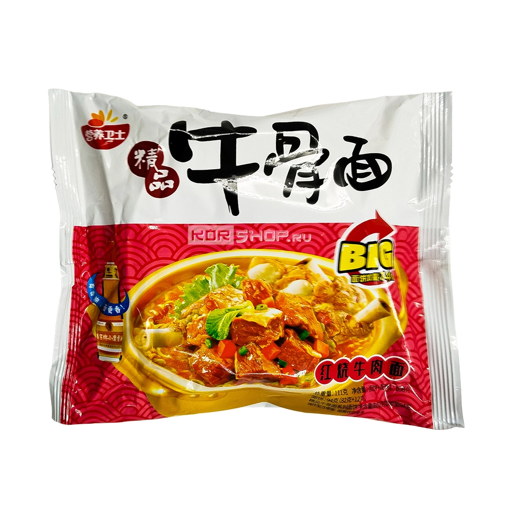 Лапша б/п со вкусом говядины в соевом соусе Инъян Вэйши / Yingyangweishi, Китай, 108 г Лапша б/п со вкусом говядины в соевом соусе Инъян Вэйши / Yingyangweishi, Китай, 108 г