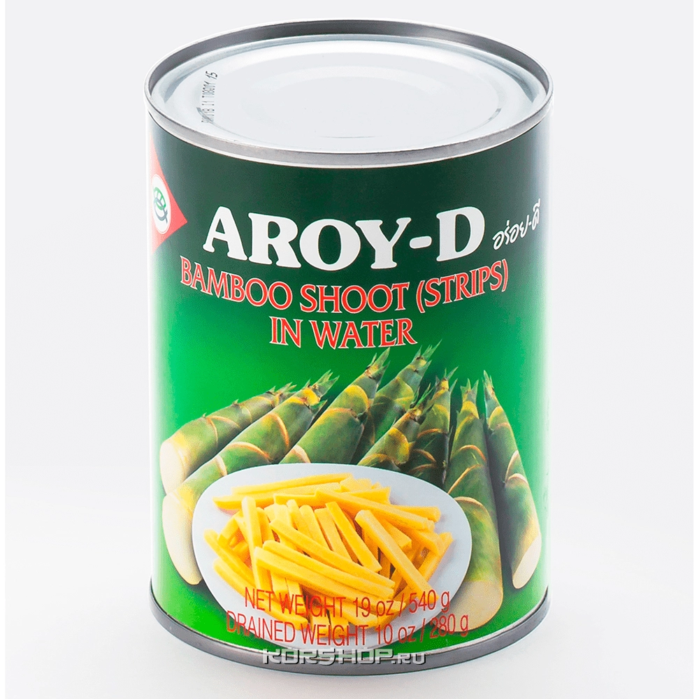 Ростки бамбука (соломка) AROY-D Bamboo Shoot (Strips) in Water 540 г