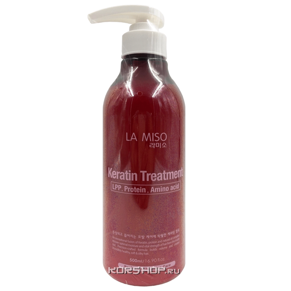 Укрепляющий кондиционер для волос с кератином La Miso, Корея, 500 мл