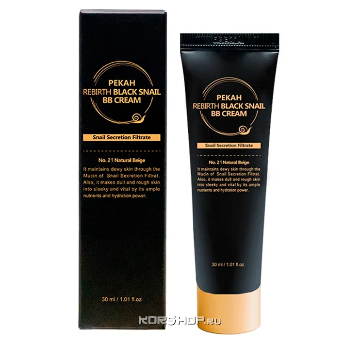 Восстанавливающий ВВ крем с муцином черной улитки №21 Pekah, Корея, 30 мл