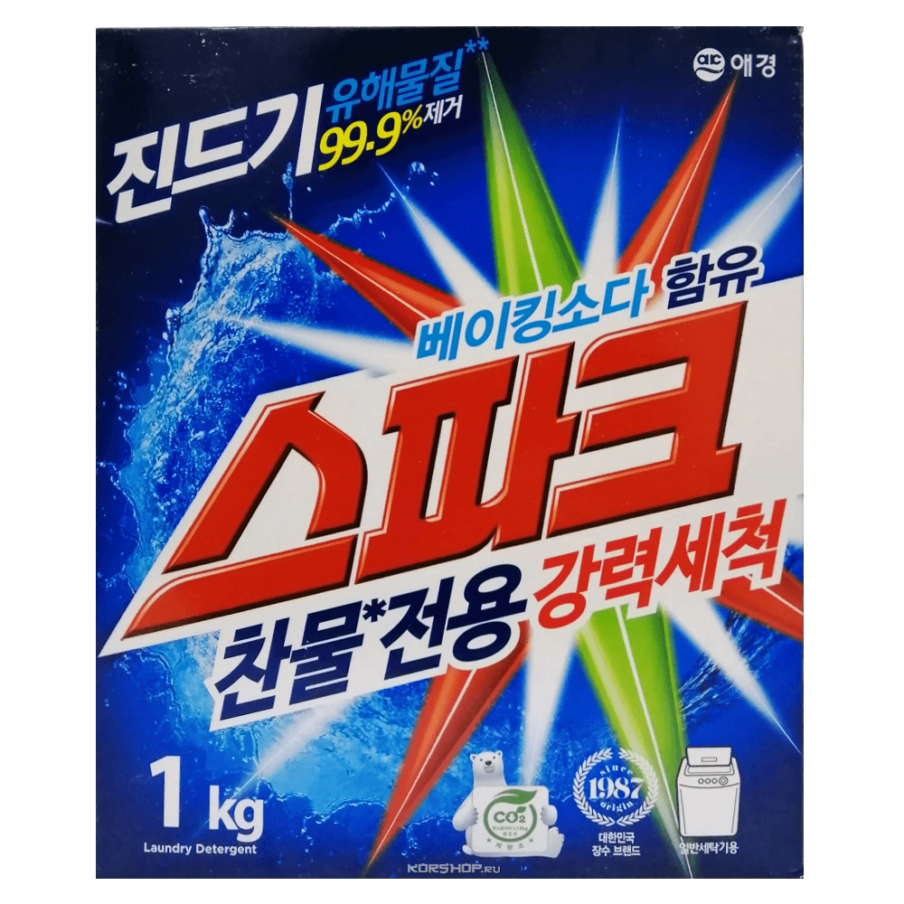 Концентрированный стиральный порошок Спарк, Корея, 1 кг