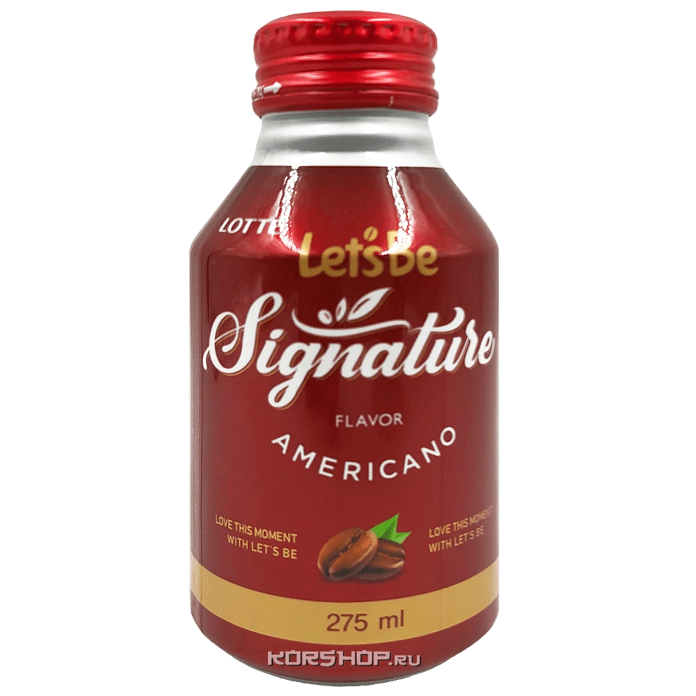 Кофейный напиток Американо Signature Let's Be (Летс Би) Lotte, Корея, 275 мл Кофейный напиток Американо Signature Let's Be (Летс Би) Lotte, Корея, 275 мл
